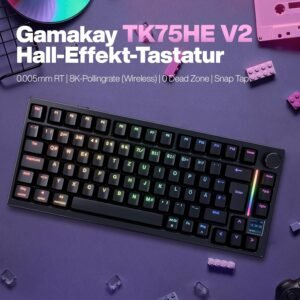 GAMAKAY TK75HE V2 Magnetic Switch Wireless Keyboard