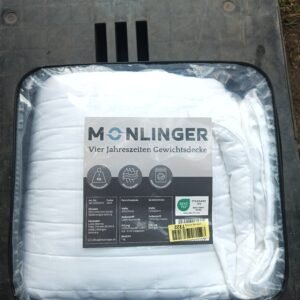 Monlinger 2-in-1 sunki antklodė 155x220cm 7kg su spaustukais – Oeko-Tex sertifikuota