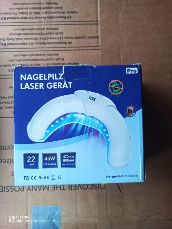 Lazerinis Nagų Grybelio Gydymo Prietaisas – 45W Profesionalios Fototerapijos Lempa Namuose