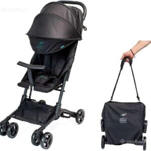 Kelioninis vežimėlis Urban Kanga Bandicoot (iki 22 kg) – Juodas