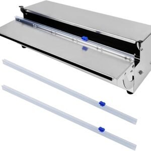 Sulankstomas nerūdijančio plieno maistinės plėvelės ir folijos dozatorius (45 cm)